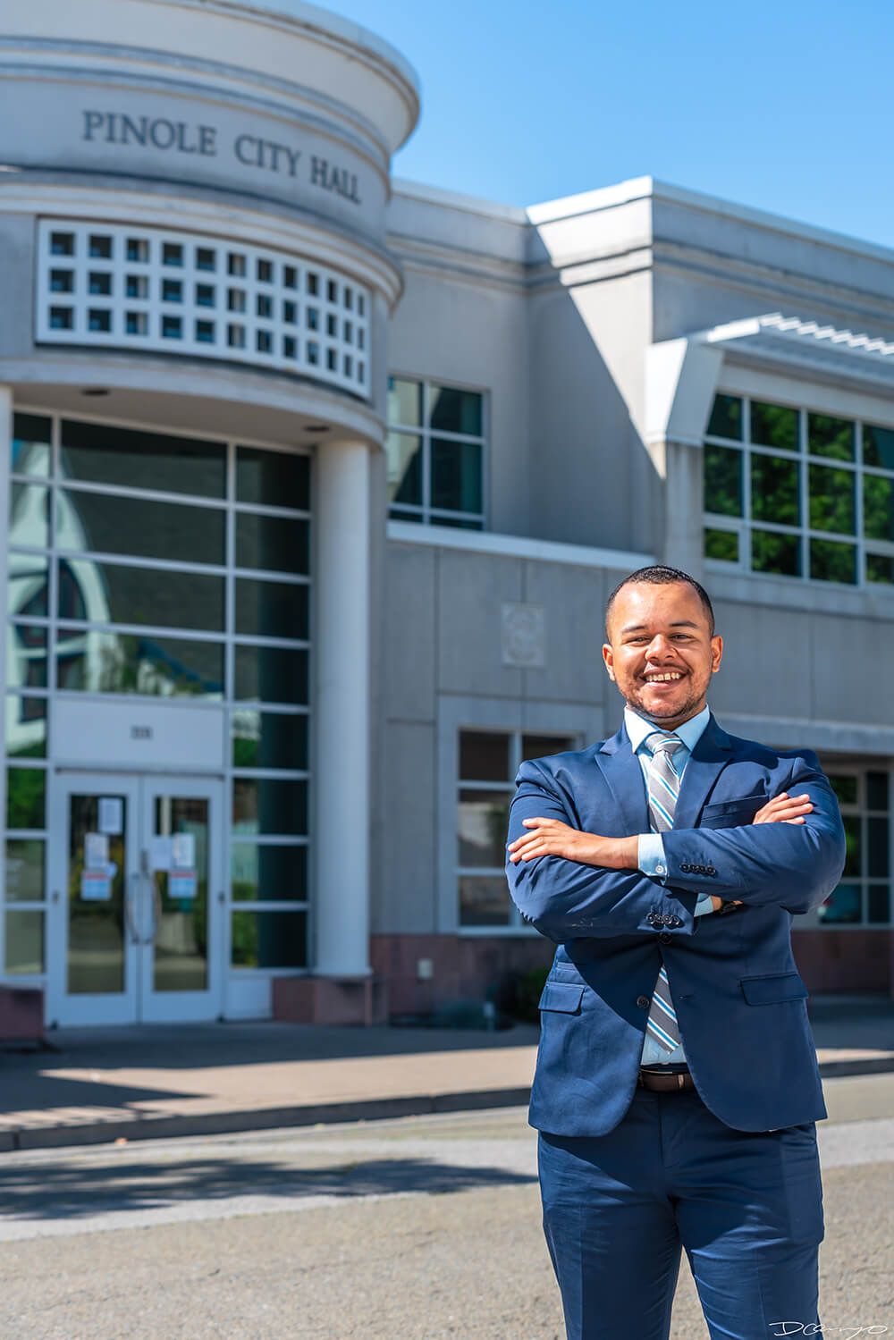 Portrait photo session with Devin Murphy, running for Pinole City Council in Pinole, CA.